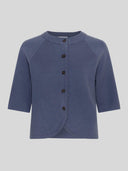 Donkerblauw gebreid vest aubree east