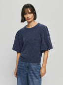 Donkerblauwe jinie hope 2/4 pullover