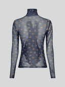 Donkerblauwe longsleeve ginie illenora ls top