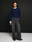 Donkerblauwe cardigan kellsey alegria