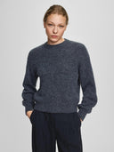 Donkergrijze pullover annamaja alegria
