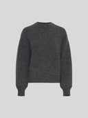 Donkergrijze pullover annamaja alegria