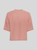 Roze gebreide pullover catina pilla