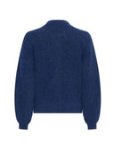 Blauw vest jin nenaya zip cardigan