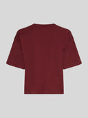 Bordeauxrood T-shirt leana tee