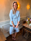 Lichtblauwe blazer graciela franciska
