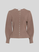 Lichtbruine cardigan shaine lushia