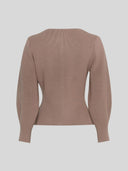 Lichtbruine cardigan shaine lushia