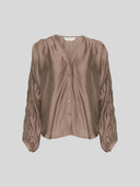 Lichtbruine blouse ramona rikkelia