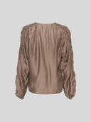Lichtbruine blouse ramona rikkelia