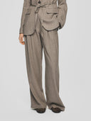 Linnenmix pantalon viana ginia pleat pants