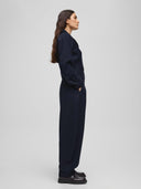 Donkerblauwe barrel pantalon mynthe elina