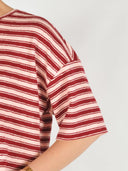 Roze gestreept t-shirt cessalia tee