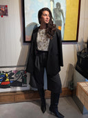 Zilveren glitter top magnolia