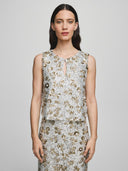 Zilveren glitter top magnolia