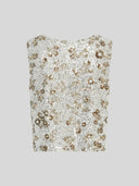 Zilveren glitter top magnolia