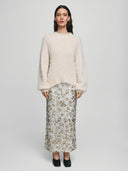 Zilveren glitter rok magnolia