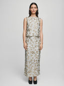 Zilveren glitter rok magnolia