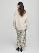 Zilveren glitter rok magnolia