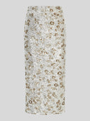 Zilveren glitter rok magnolia