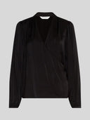 Zwarte top met overslag blakey maluca
