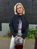 Donkergrijze bomber jacket seba