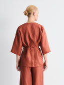 Linnen kimono bobby