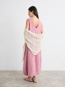 Roze linnen jurk aurora