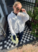 Witte broderie blouse cal java