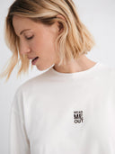 Witte longsleeve meout