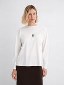 Witte longsleeve meout