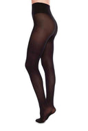 zwarte 40 denier panty met vissengraat patroon nina fishbone