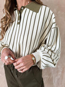 Gestreepte polo sweater sammy