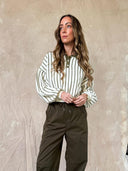 Gestreepte polo sweater sammy