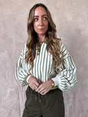 Gestreepte polo sweater sammy