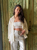 Off-white blouse candi