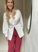 Halflange witte blouse brigitte