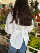 Halflange witte blouse brigitte