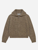 Beige gebreid vest clairie
