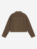 Bruine suède jacket marie faux suede jacket