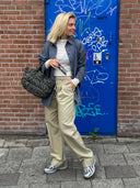 Oversized gestreepte blouse ruby