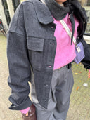 Denim glitter jacket dana