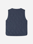 Denim gilet met striksluiting jada