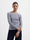 Blauw gestreepte longsleeve timmie