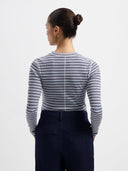Blauw gestreepte longsleeve timmie