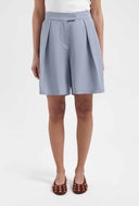 Lichtblauw pleated suit short blair