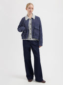 Blauwe tweed jas susie tweed jacket