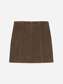 Bruine suede rok pennie