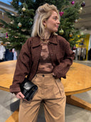 Bruine kittie tweed jacket