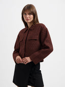 Bruine kittie tweed jacket